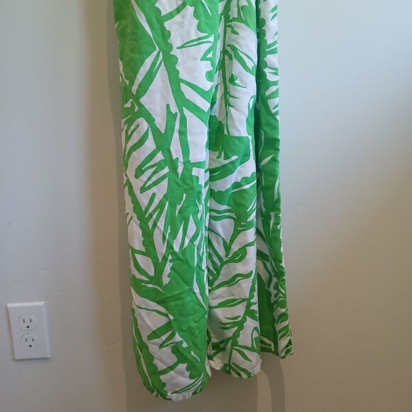 Lilly Pulitzer x Target Jumpsuit Romper Size XL Green Palm Boom-Boom Wide Leg - Picture 4 of 15